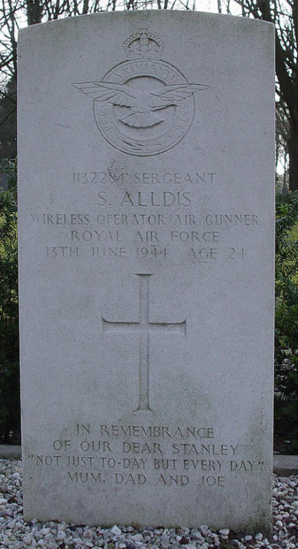 Sgt Stanley Alldis<br /><br /><br />died on active duty - 13.6.1944